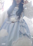 唐努乌（Tang Nu wu）洛丽塔裙子猫爪op学生Lolita 优雅连衣裙小公主裙子正礼物 【厚款】蓝天白云 M 【90-115斤】 实拍图
