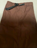 MUJI女式 丝光斜纹 窄裙  长半身裙女冬季款裙子 BEY02C4A 棕色 L (165/70A) 实拍图