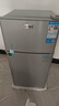 志高（CHIGO）小冰箱迷你小型家用冷藏冷冻两用宿舍出租房用双门办公室电冰箱节能省电 【一级能效】76L银色【三天约一度电】 实拍图