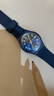斯沃琪（Swatch）瑞士手表 绅士蓝2.0 双日历新年礼物石英男女腕表考试表 SO28N702 实拍图