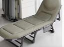 稳纳折叠床午休折叠床单人床躺椅行军床办公室午睡床八脚护腰1.9m长 实拍图