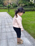 班喜迪女童毛衣冬装2026新款儿童加绒加厚毛线衣宝宝秋冬款内搭上衣童装 粉色 加绒 100 晒单实拍图