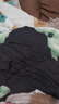 优衣库男装HEATTECH EXTRA WARM混纺两翻领T恤9分袖9%羊绒481442 481442/09黑色 2XL 实拍图