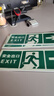杰澜斯自发光夜光荧光消防应急疏散安全出口指示灯指示牌无需电源免接电 右向安全出口 实拍图