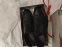 红蜻蜓真皮男鞋秋冬舒适商务休闲皮鞋高级正装德比鞋婚鞋WTA7376黑色43 实拍图