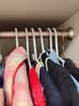 左转角衣架无痕晾衣架子塑料衣挂衣服衣撑防滑晒衣服20个装干湿两用40cm加长加粗加厚防滑无痕室内晾衣架 实拍图