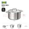 宜家（IKEA）IKEA365+带盖锅煮锅3公升5公升电磁炉烤箱可用不锈钢汤锅 8公升汤锅（4-6人食） 24cm 实拍图