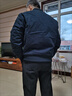 男装秋冬季加绒加厚防寒工装棉服工作穿的劳保服大码外套夹克棉衣 深蓝色【内里加厚】 4XL 【建议200-220斤】 实拍图