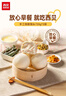 西贝莜面村手工戗面馒头720g*2 共12个装 方便早餐 面点主食 营养早餐馒头 实拍图
