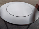 304加厚不锈钢内置转盘折叠桌大圆桌圆形带转盘家用酒席饭店餐桌 特厚1.2米内置80转盘 实拍图