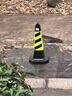腾驰 雪糕桶禁止停车桩警示牌 橡胶反光路障锥隔离墩雪糕筒 4斤黄黑 实拍图