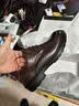 京甄良工商务休闲德比鞋皮鞋男牛皮商务正装系带 棕色 41 实拍图