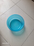 加厚透明塑料盆洗菜盆家用宝宝成人洗衣洗脚沐浴盆小盆子洗脸盆 蓝色 小号（直径23CM） 实拍图