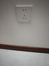 施耐德电气 五孔插座面板 86型家用暗装墙壁电源插座 皓呈系列 奶油白色 实拍图