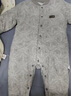 婧麒（JOYNCLEON）婴儿连体衣新生儿衣服秋冬保暖夹棉哈衣满月宝宝内衣纯棉连体衣 大树蓝【优选精梳棉】 73cm 实拍图