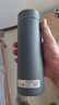希诺（heenoor）抗菌保温杯316L不锈钢茶杯男带滤网车载水杯XN-9606K深灰色 480mL 实拍图