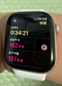 Apple/苹果 Watch Series 10 智能手表GPS款42毫米玫瑰金色铝金属表壳淡桃粉色运动型表带S/M MX1R3CH/B 实拍图
