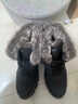 全洲狼 雪地靴男冬季新款东北棉鞋男大码抗寒防水加绒保暖轻便防滑靴子 黑色棉鞋-升级版 加绒 42 (260mm) 实拍图