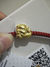 周六福（ZLF）情人节礼物  黄金转运珠男女款足金萌趣动物起飞手绳 定价 萌萌羊 -1.12g 实拍图
