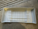 空调外机罩室外机盖板雨棚防晒防尘防雨防雪防护保护遮雨遮阳通用 白色 加厚1-2P通用送两条绳 实拍图