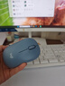罗技（Logitech）M221无线鼠标 办公鼠标 静音鼠标 笔记本台式机家用带USB接收器 多色可选 M221-雾霭蓝＋【鼠标垫多选一】 实拍图