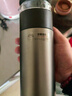 京东京造保温杯【茶水分离】男女大容量316L不锈钢泡茶水杯子金属灰500ml 实拍图