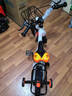 永久（FOREVER）儿童自行车男女款小孩单车可折叠脚踏车4-6-8-10岁辅助轮14寸橙色 实拍图