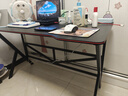 奥伦福特  电脑桌台式家用电竞游戏桌办公书桌简约书房写字桌子 碳纤维纹路单桌-120*60 升级款电竞桌 实拍图