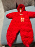 巴拉巴拉童装宝宝连体羽绒服婴儿冬装新生儿衣服天萌潮流男童女童儿童 中国红60611 73 cm 实拍图