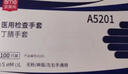 安美尚一次性丁腈手套加厚 耐油耐酸碱 检查实验室工作100只/盒 蓝色 M码 实拍图