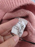 百图betu女装新款冬款毛衣复古渐变半高领宽松慵懒风毛衣女2311T3 粉红 M 实拍图