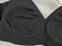 ubras虞书欣同款夹心软支撑光面细肩带文胸女士内衣女背勾款黑色S 实拍图
