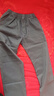 【纯棉耐磨】春秋季纯色休闲裤男士宽松大码直筒裤工装加绒工作裤 黑色+深灰 【春秋厚款】 XL 【适合140-160斤体重】 实拍图