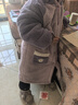 多妙屋儿童睡袍女童睡衣珊瑚绒冬季加绒厚法兰绒家居服 99099紫色 140cm 实拍图