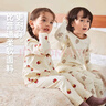 嘟嘟家儿童睡衣套装冬装男童舒适两件套女童满印可爱家居服小童秋衣秋裤 米底薯条 90 实拍图