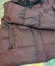 雪中飞羽绒服女2025冬季短款翻领宽松连帽保暖外套妈妈装卡其色2XL 实拍图