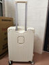 梵地亚行李箱多功能箱包拉杆箱学生大容量旅行密码箱皮箱杯架白色24英寸 实拍图
