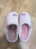 大嘴猴（paul frank）棉拖鞋女士秋冬季室内家居拖鞋毛绒保暖厚底棉鞋女款粉红260PF607 实拍图