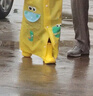牧萌儿童雨鞋男童女童防水立体宝宝防滑耐磨卡通雨靴 挖掘机恐龙 15码 实拍图