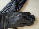 啄木鸟皮手套男冬季骑行加绒触屏开车户外摩托车防风保暖外卖棉滑雪手套 套装1【手套+帽子】 实拍图
