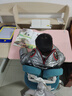 光明园迪（GMYD） 儿童学习桌椅套装可升降学生书桌可调节多功能写字桌椅诚者F120 诚者F120冰海蓝+V7-2卡其+蓝椅套 实拍图