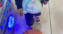 牧童学步鞋男春秋小童闪灯机能鞋女童轻便软底宝宝鞋 星球蓝/革面 26 实拍图