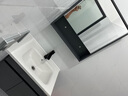 恋派浴室柜 陶瓷一体盆卫生间洗脸盆柜组合悬挂式洗漱台智能洗手盆柜 【普通镜柜】珠光灰+陶瓷盆 60cm 实拍图