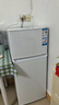 海尔（Haier）123L两门小冰箱二级能效黑金净化三档可调白色BCD-123GHTMZ0WV 实拍图