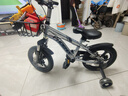 凤凰（Phoenix）儿童自行车男女宝宝脚踏车3-8-12岁儿童山地车14-18-22寸小孩单车 极氪一体轮+ 炫酷银+ 悍马辅助轮 14寸适合身高（95-120cm） 实拍图