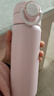 炊大皇保温杯316不锈钢儿童男士女士杯子吸管高颜值商务550ml（气泡粉） 实拍图