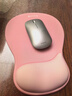 宜适酷（EXCO）双色粉白护腕鼠标垫 护手腕托大号 渐变电脑办公鼠标护腕人体工学女生硅胶手托防滑垫子0509 实拍图