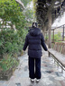 波司登（BOSIDENG）冬季羽绒90绒鹅绒极寒羽绒服女士加厚连帽商场同款时尚百搭外套 冰穹提花黑|9CW3 S 160/84A 体重约100-110斤 实拍图