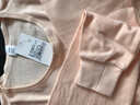 AB内衣女纯棉秋衣秋冬单件全棉保暖棉毛衫大码衬衣基础打底衫T660 淡玉 2XL 实拍图