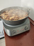 美的（Midea）钛陶电炒锅 电蒸锅宿舍煮锅炒菜专用分体式家用多功能一体电火锅煎锅5.5L多用途锅HCG3218S配蒸笼 实拍图